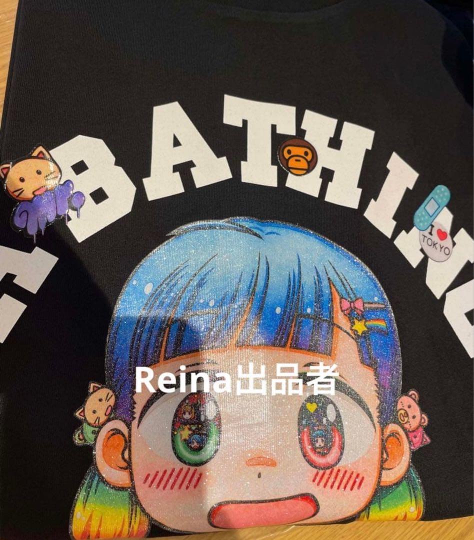 トップス BAPE X MR. COLLEGE RELAXED FIT TEE XL