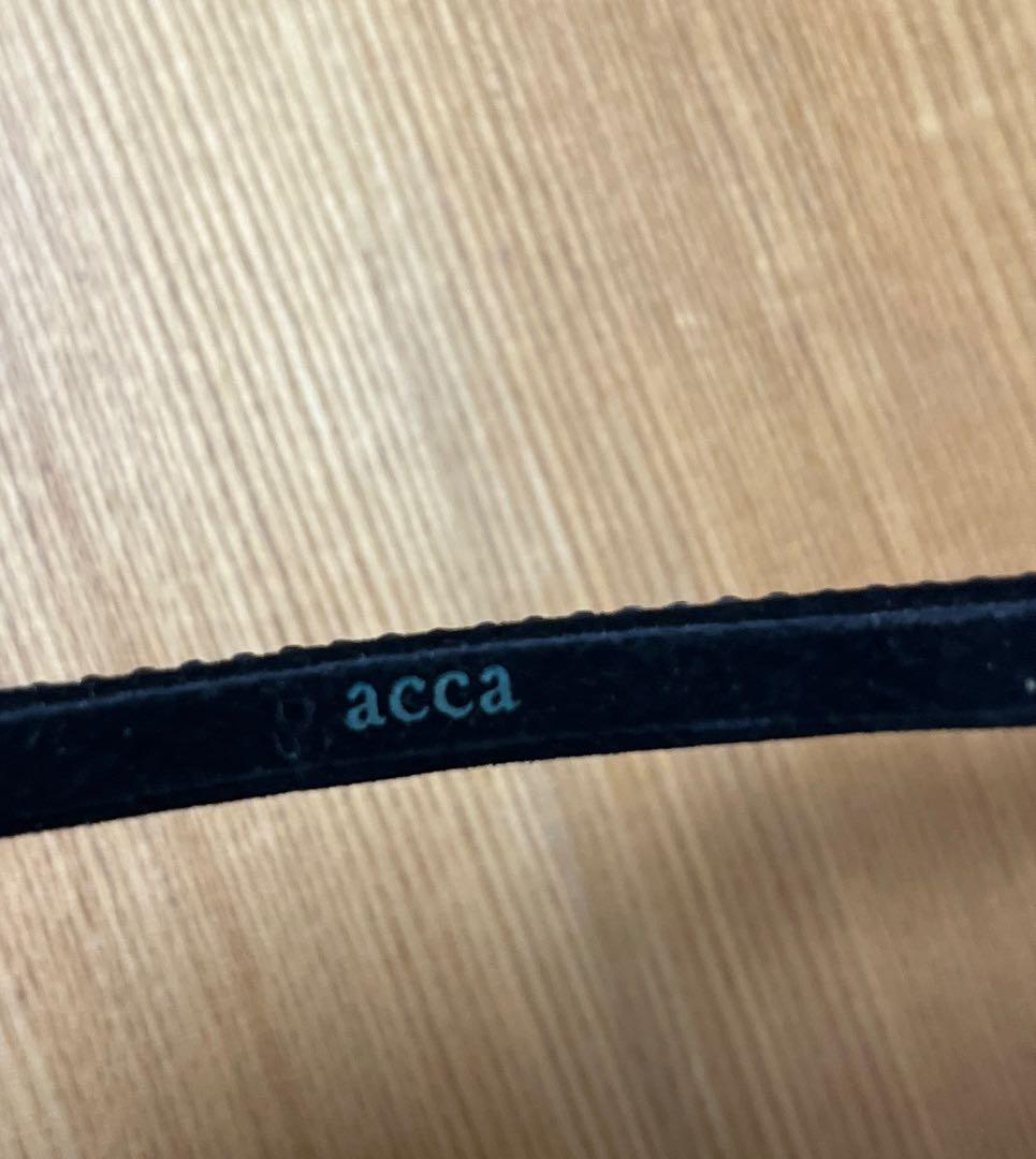 accca ブラック スワロフスキー　カチューシャ　 収納袋付き