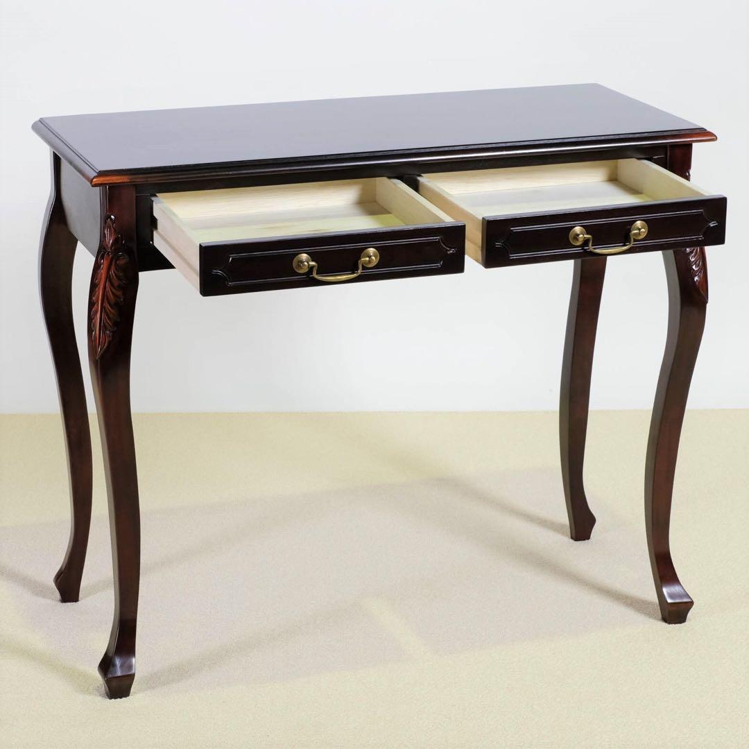 H 新品 コンソールテーブル アジアン 机 デスク サイドテーブル アンティーク