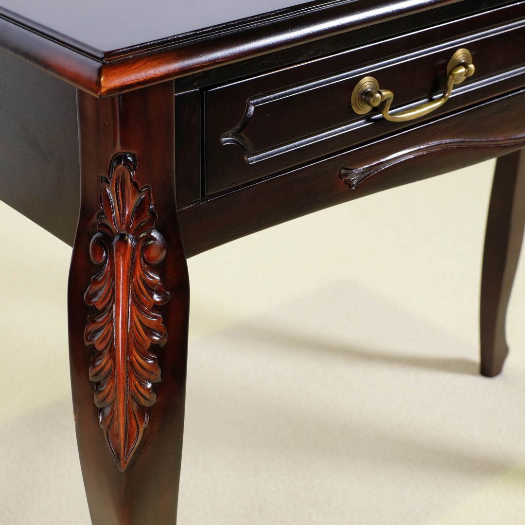 H 新品 コンソールテーブル アジアン 机 デスク サイドテーブル アンティーク