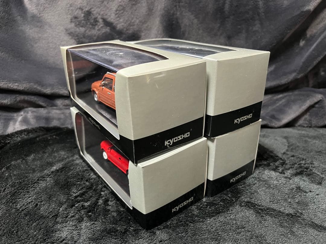 箱有　4台　京商　日産　PAO パオ　オリーブ　オレンジ　フィガロ　Be-1