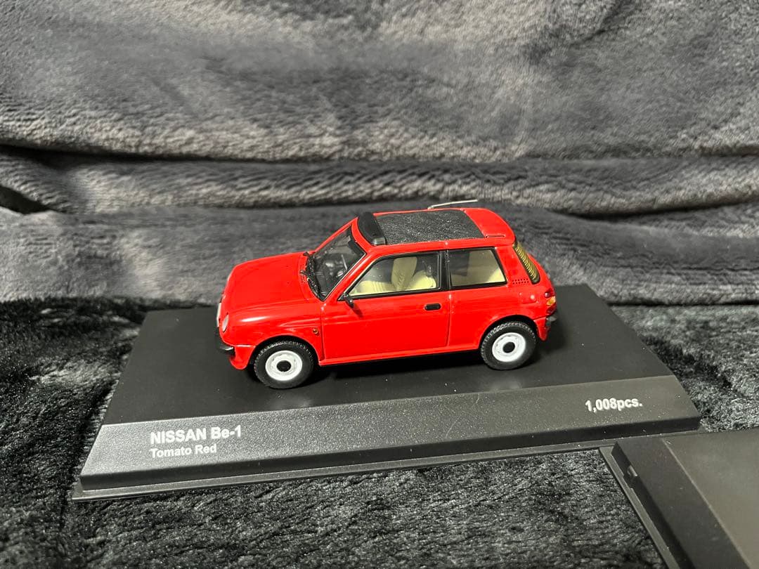 箱有　4台　京商　日産　PAO パオ　オリーブ　オレンジ　フィガロ　Be-1