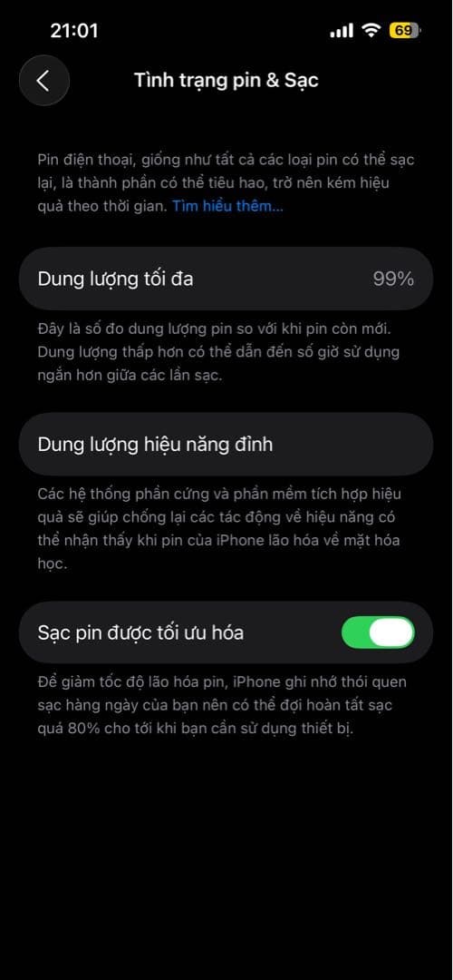 iPhone 14 ミッドナイト128GB｜バッテリー99%