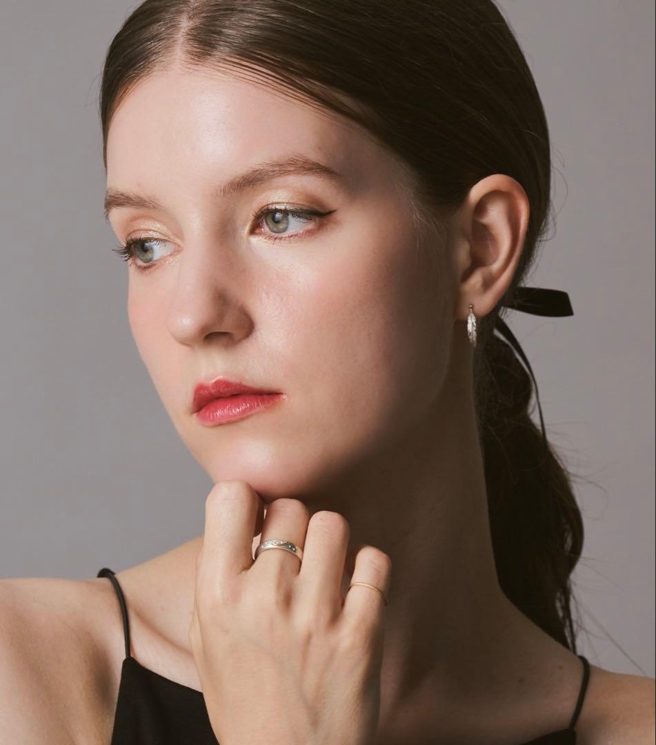 専用 agete シルバーk5 三日月リング