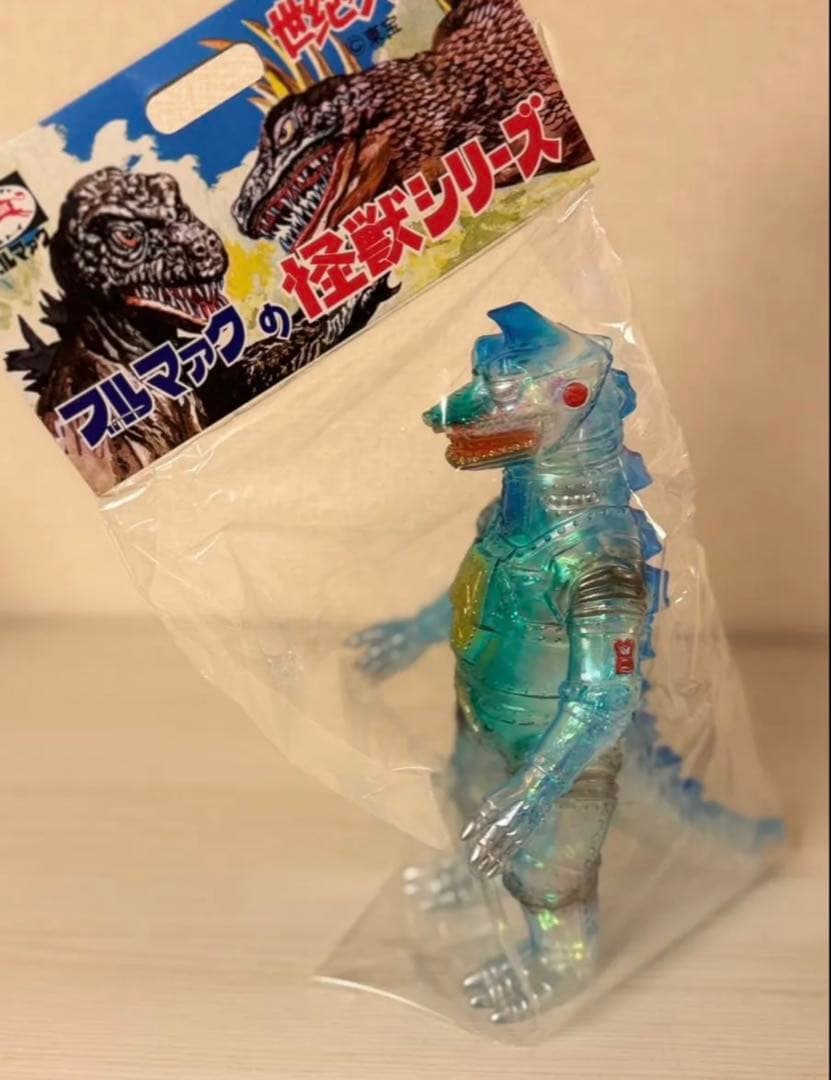 ブルマァク メカゴジラ オーロラカラー ソフビ ゴジラ 美品 袋付き