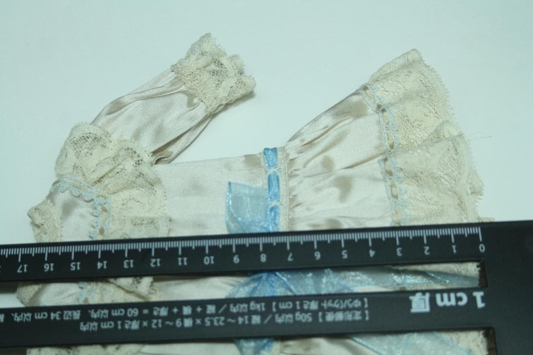◎新品◎タグ付き美品　27～28cm　ビスクドール用　シルクドレス フランス製