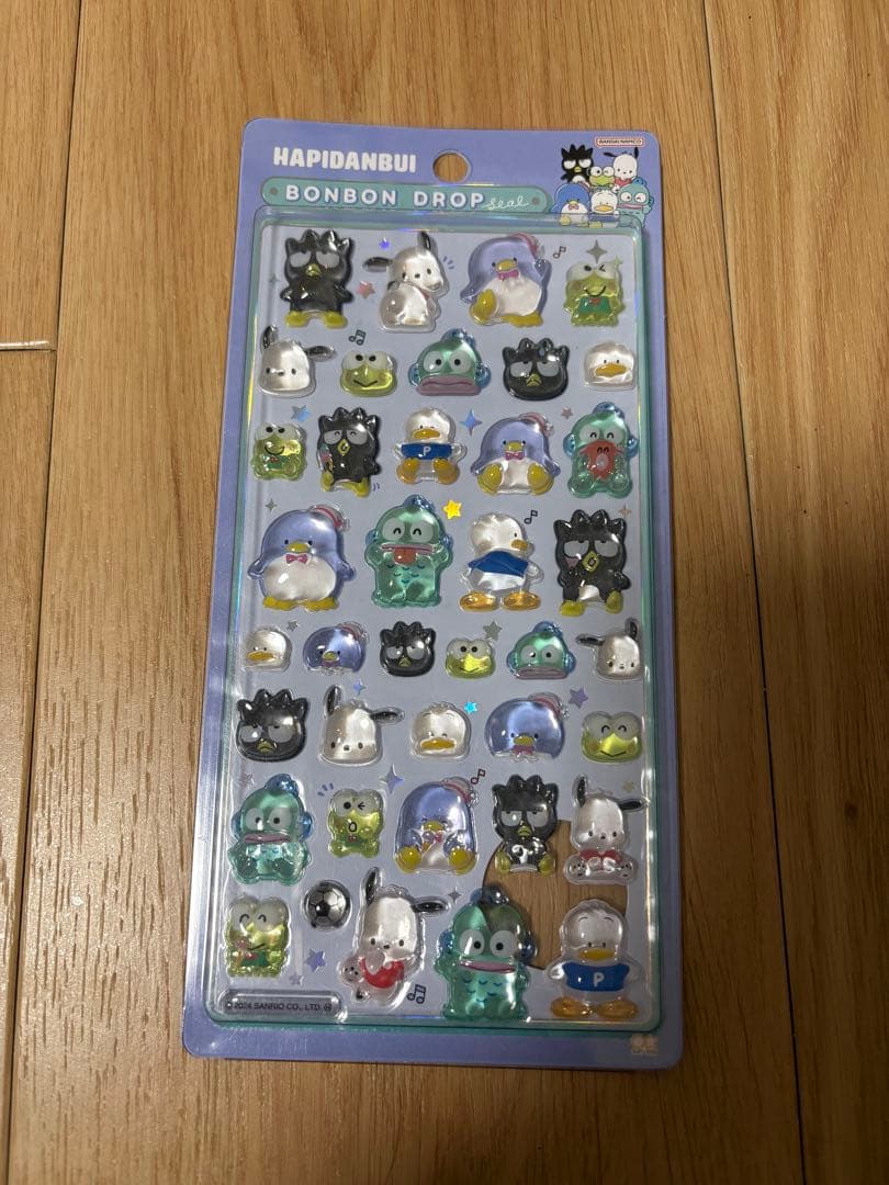 【新品、正規品】ボンボンドロップシール　はぴだんぶい ハピダンブイ サンリオ