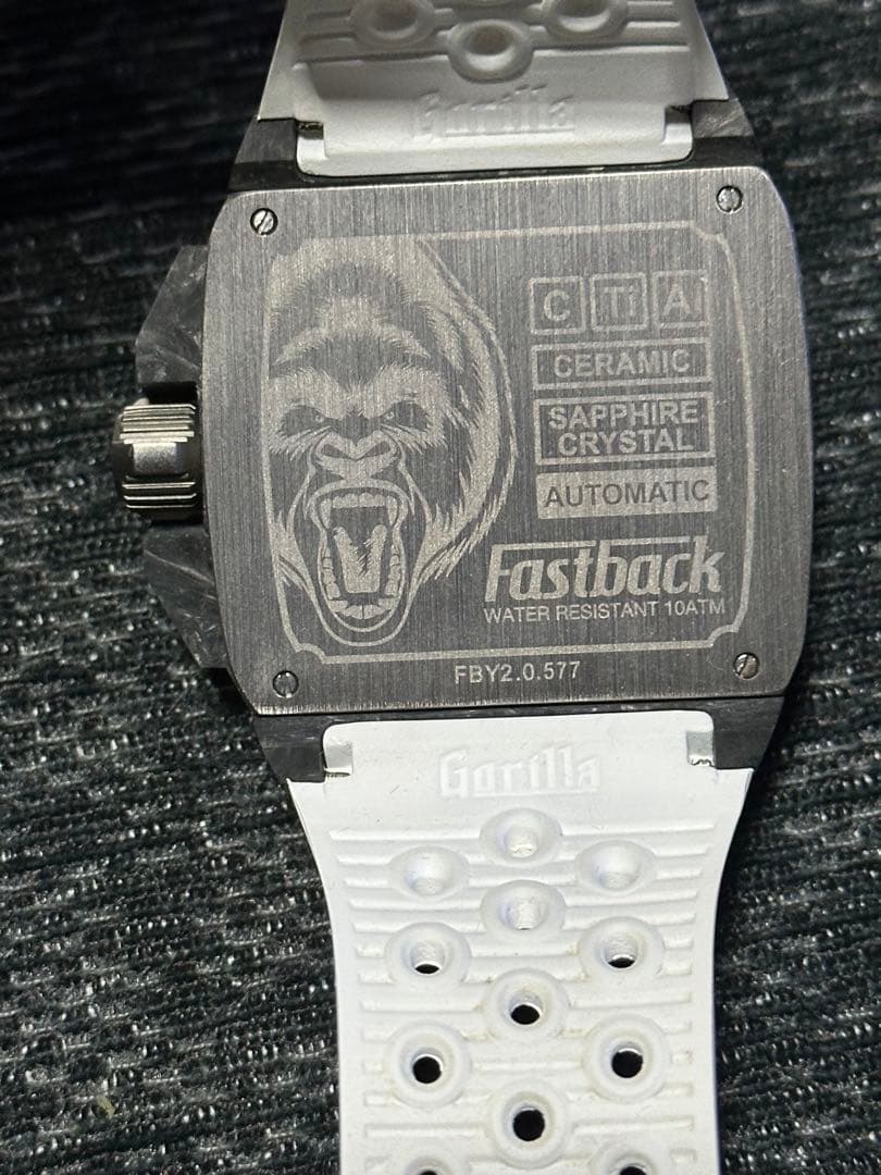ゴリラウォッチ　ファストバックRS ホワイ