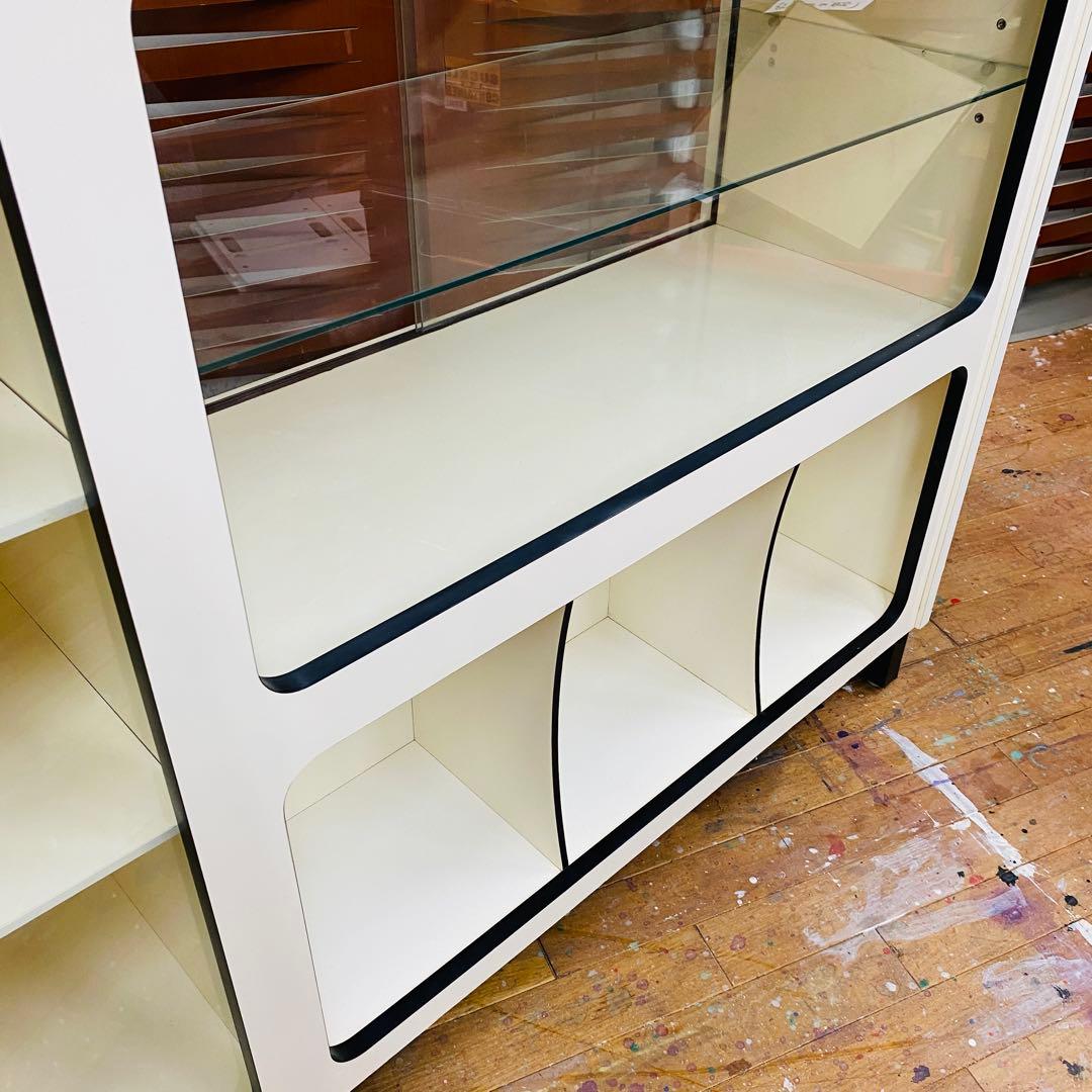 ショーケース 店舗什器 ディスプレイ 展示棚 飾り棚 店舗用レジ台 昭和レトロ