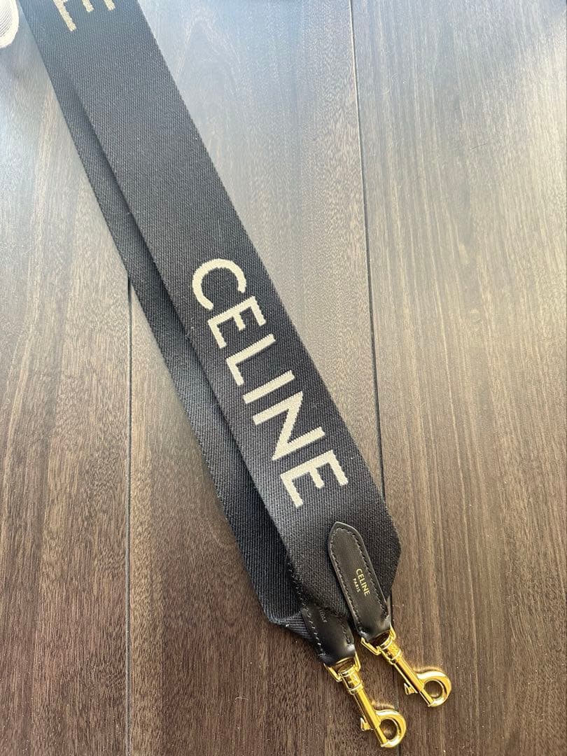 CELINE ショルダーストラップ ブラック ショート