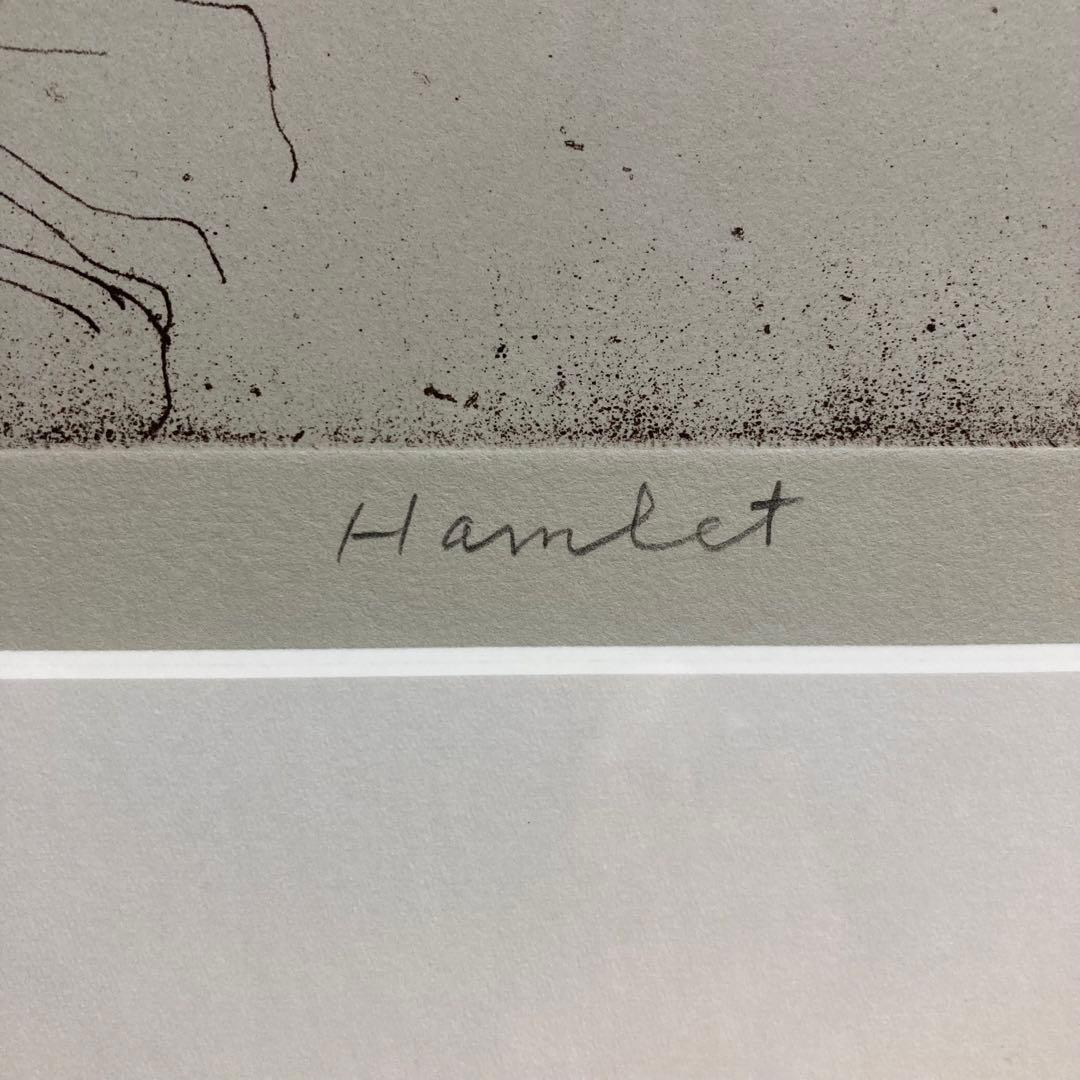【真作】山本容子「ハムレット」手彩色エッチング 直筆サイン 版画 絵画