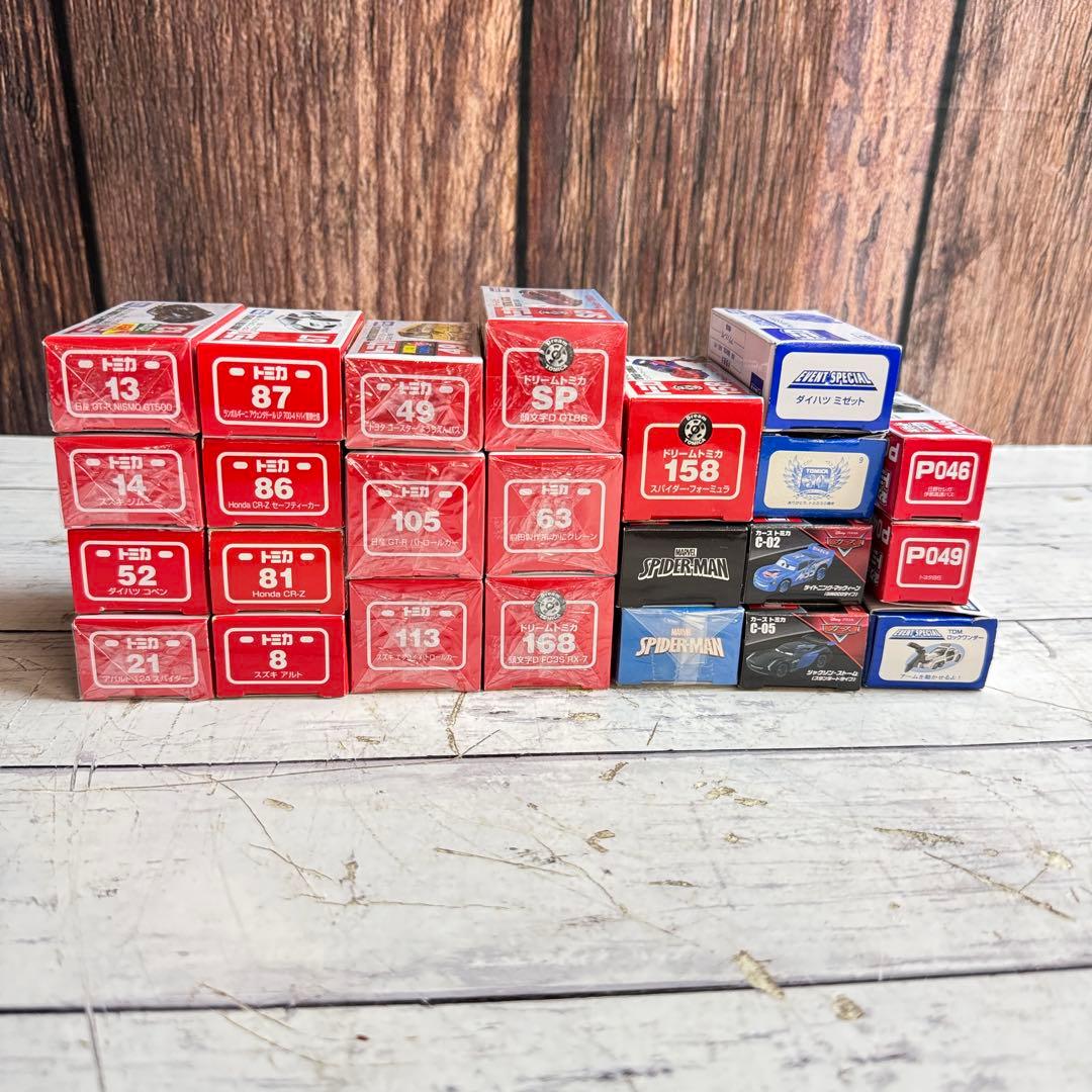 新品 トミカ まとめ カーズトミカ スパイダーマンUSJ 限定トミカ 24台