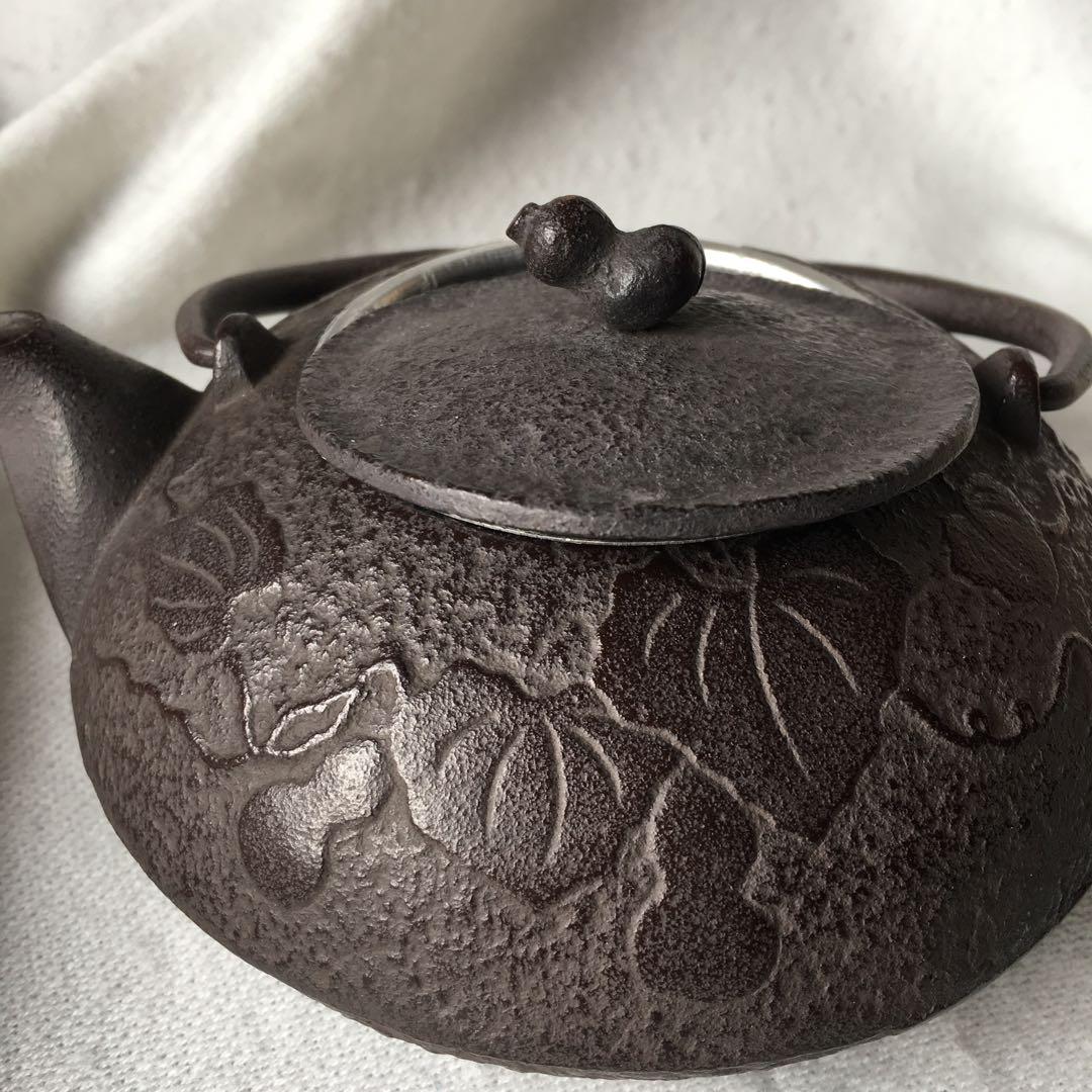 及富　南部鉄器　急須　ひさご　ヴィンテージ　骨董　鉄　鉄瓶　未使用　希少色