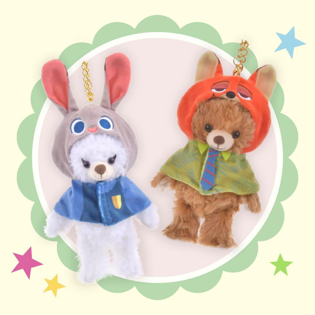 ズートピア　ニック　ジュディ　ユニベアシティ　ぬいぐるみコスチューム ポンチョ