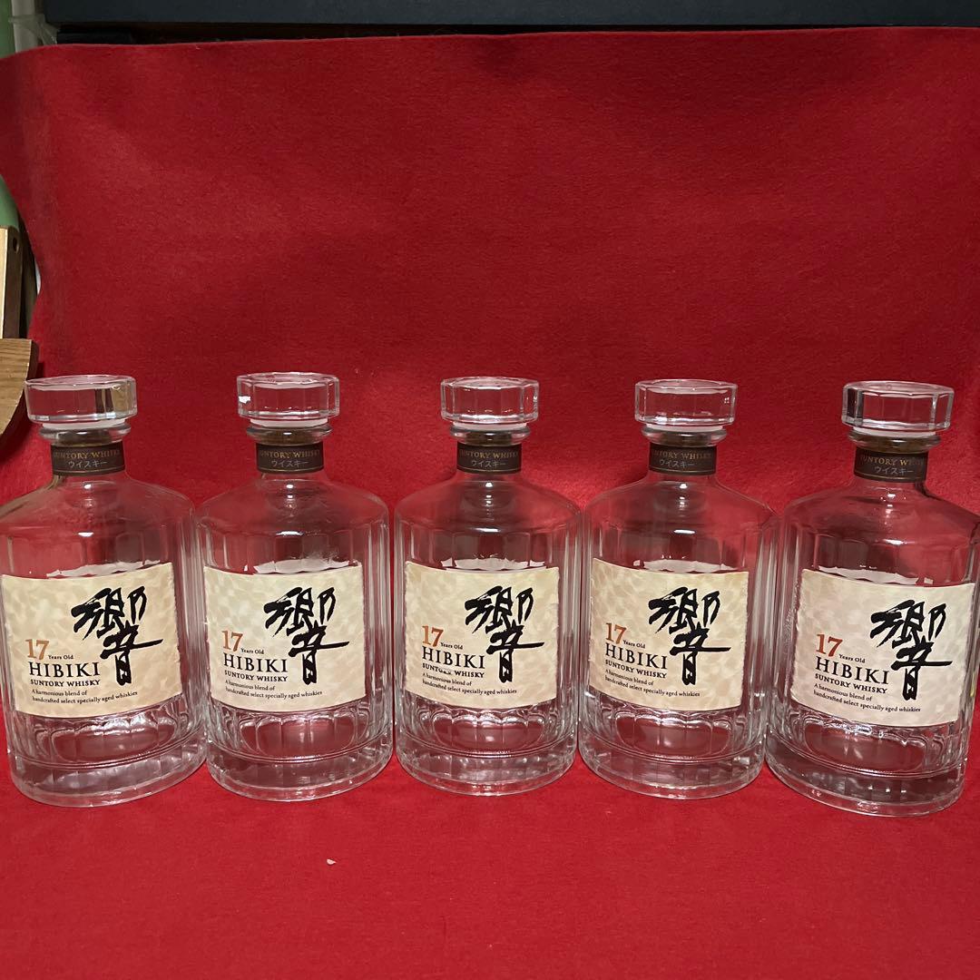 てつおHibiki 17年 ウイスキー 空瓶5本セット