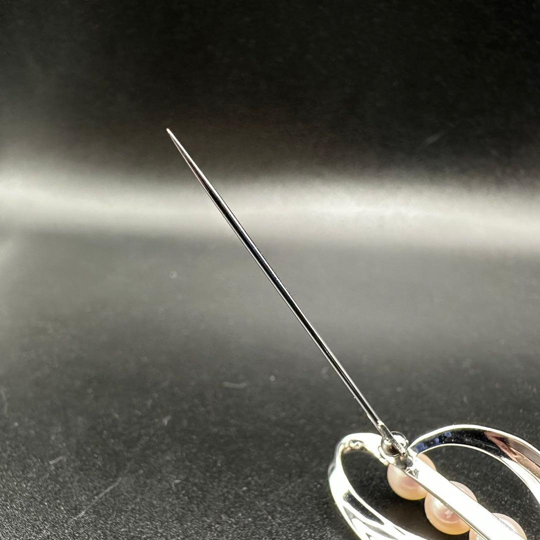 極美品✨　MIKIMOTO ミキモト　パール　ブローチ　ロゴ　刻印　1561