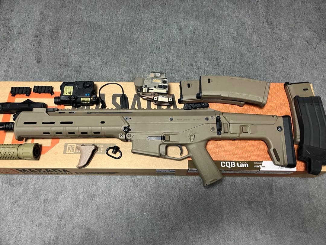 （イッシー）【限定生産品】KSCMASADA CQBタン付属品ガスガン