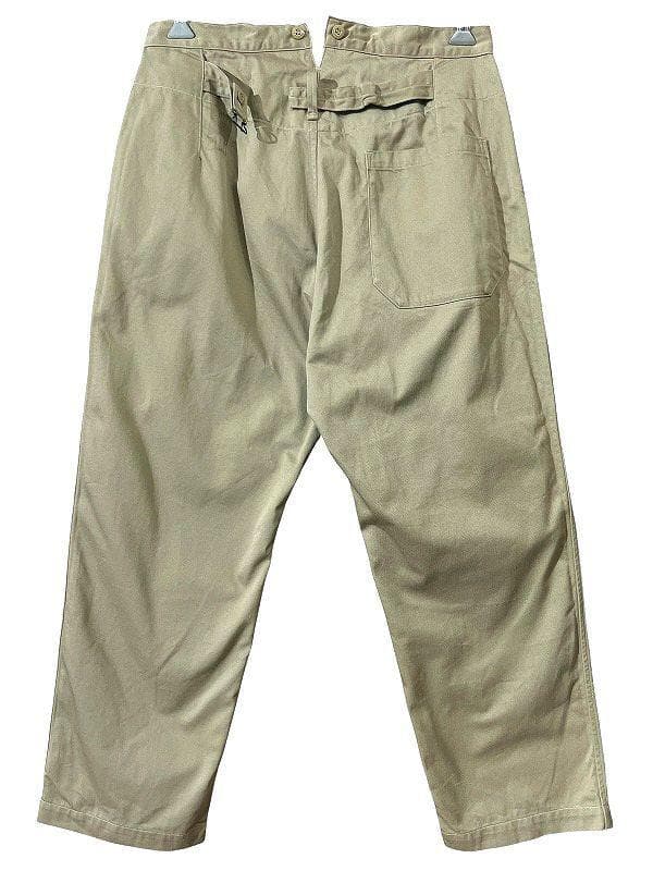 23ss 美品 コモリ X01-03029 シンチバック チノ オーバー パンツ