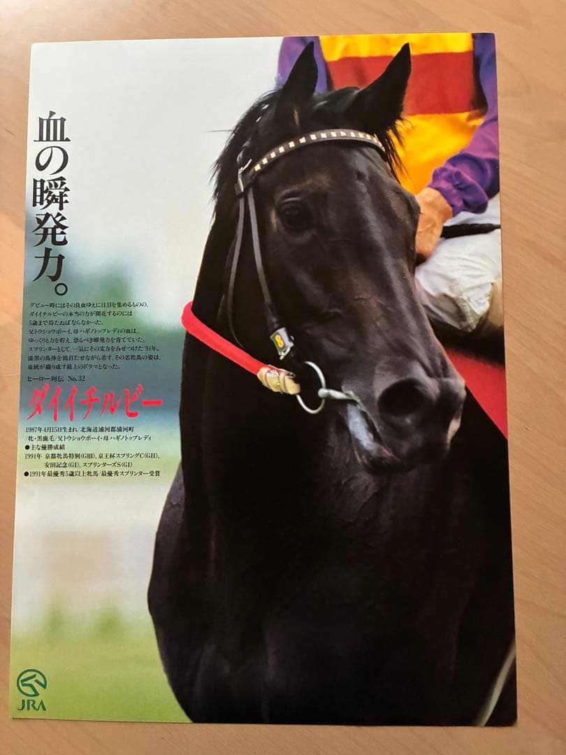 JRA ヒーロー列伝 ポスター 8枚セット NO.32〜39 ライスシャワー他