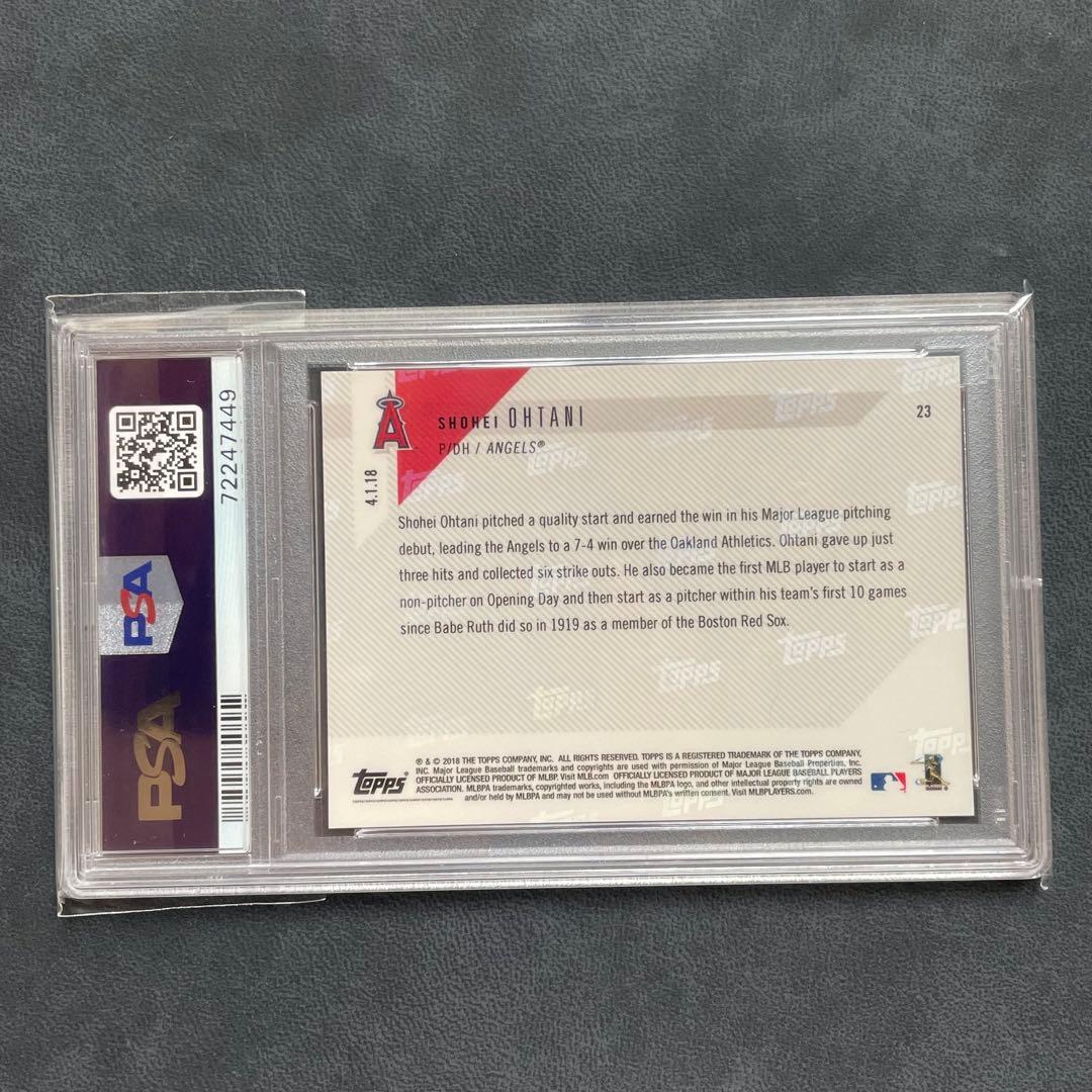 【鑑定済 10点満点‼︎ ピッチャー 初勝利】大谷翔平 MLB ルーキー カード