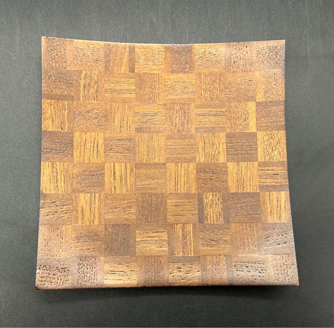 箱根寄木細工　角皿　5枚　未使用品