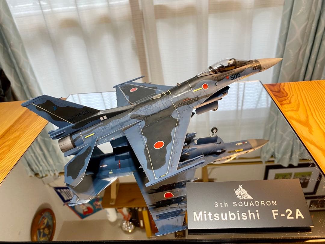 【クリアケース入り】戦闘機　プラモデル　完成品　ハセガワ　1/48 F2A