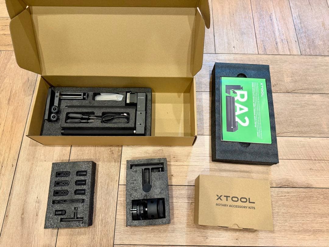 XTOOL S1 20W ホワイト+RA2 Pro＋スクリーンプリンターセット