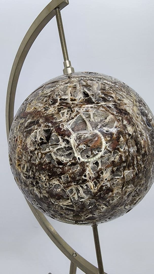 スファレライト スフィア(丸玉) 地球儀 ブラウン