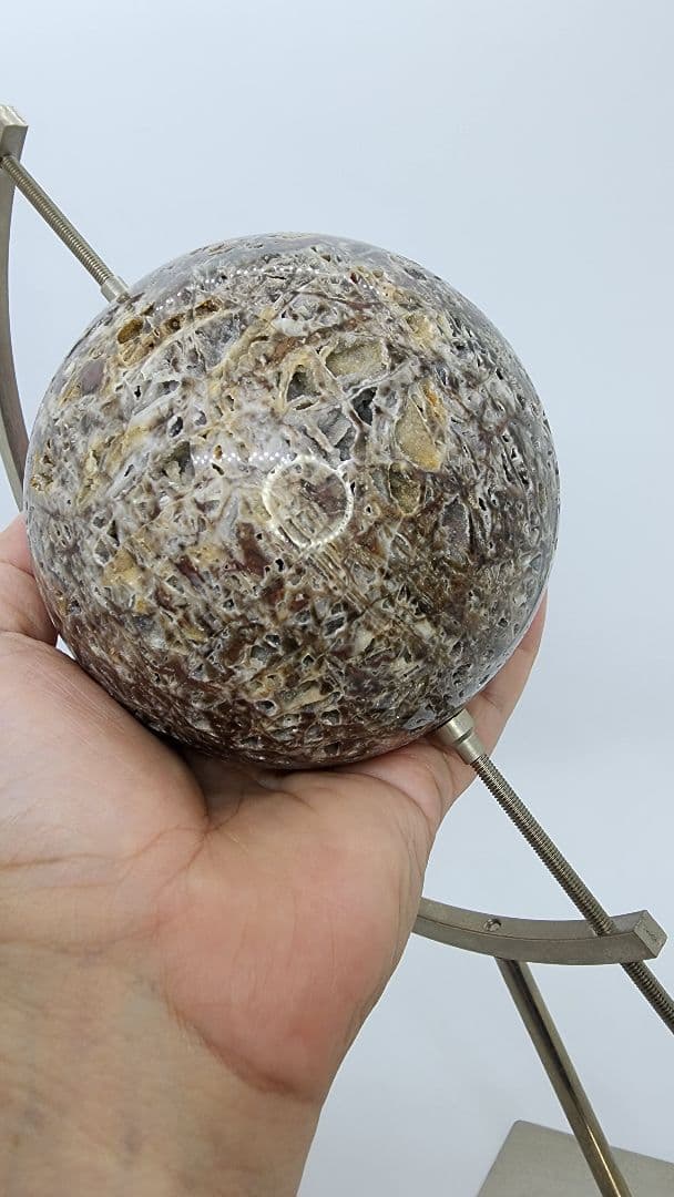 スファレライト スフィア(丸玉) 地球儀 ブラウン