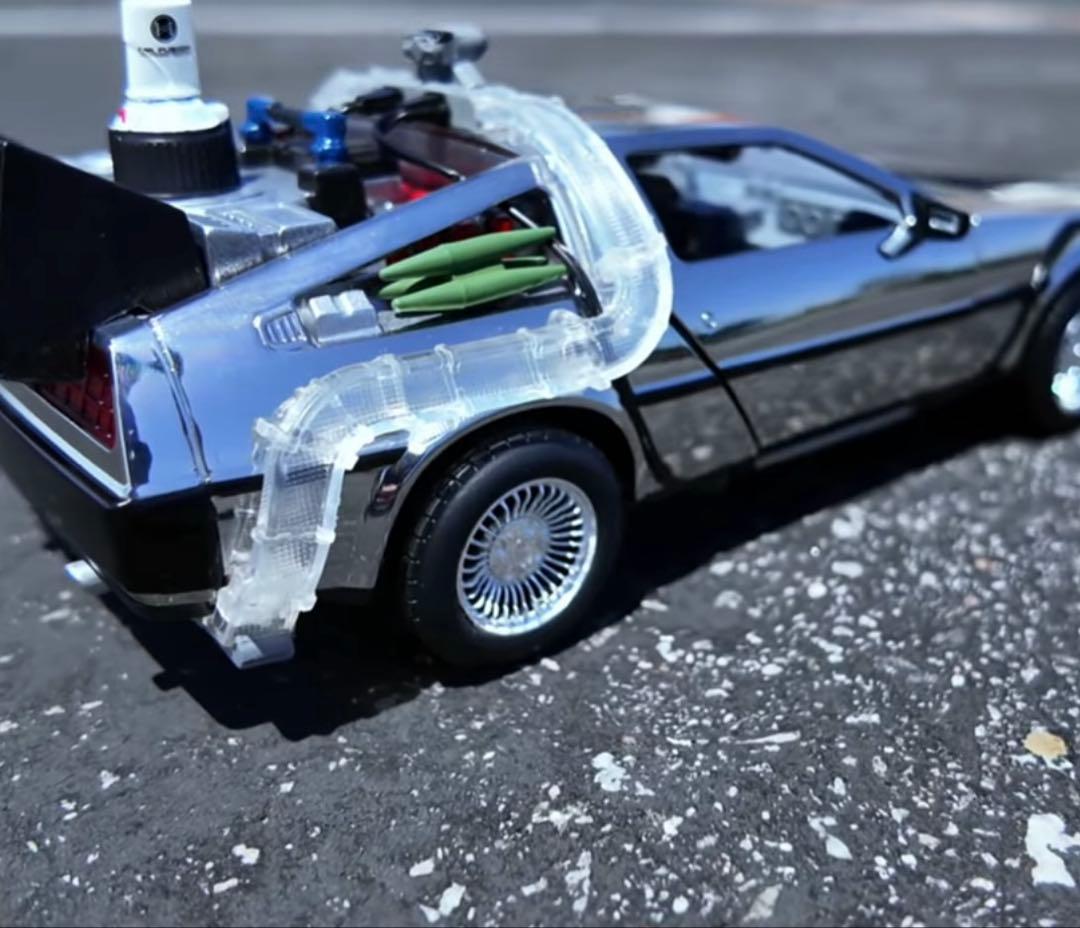 BTTF デロリアン 1/24 JADA 限定 クローム Ver 新品・未開封