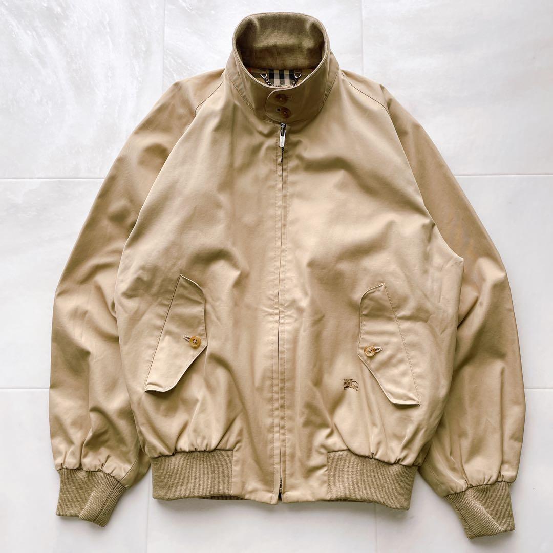 希少 バーバリー スイングトップ ノバチェック シャドーチェック ホース刺繍 M