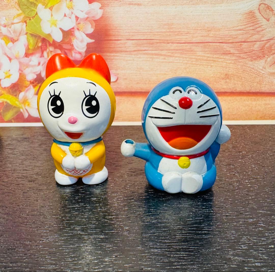 昭和レトロ 当時物 1987年ごろ小学一年生付録　ドラえもんプルバック2点セット