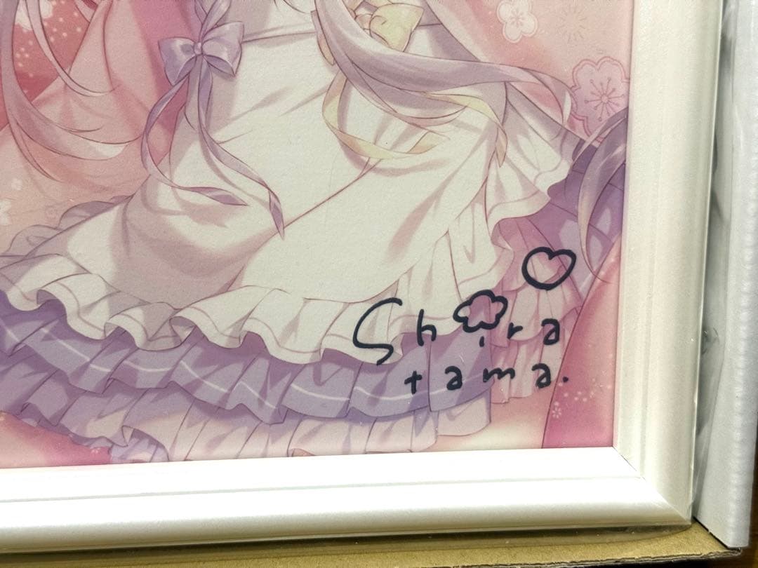 しらたま FANBOX継続特典 第5弾 直筆サイン入り複製原画