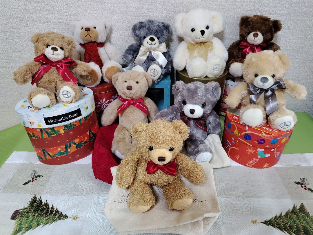 メルセデスベンツ　クリスマスベア9体