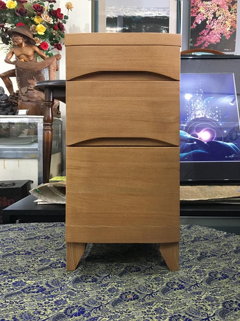 極美品！　送料込！　上質家具　光製作所　スリム3段　チェスト　モデルルーム展示品