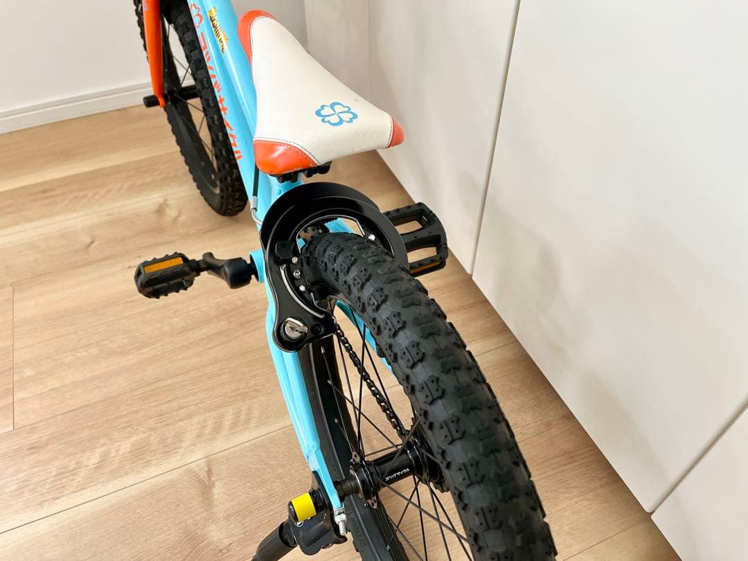 送料込み　純正カゴ付き　ヨツバサイクル　Zero　18インチ ラムネブルー