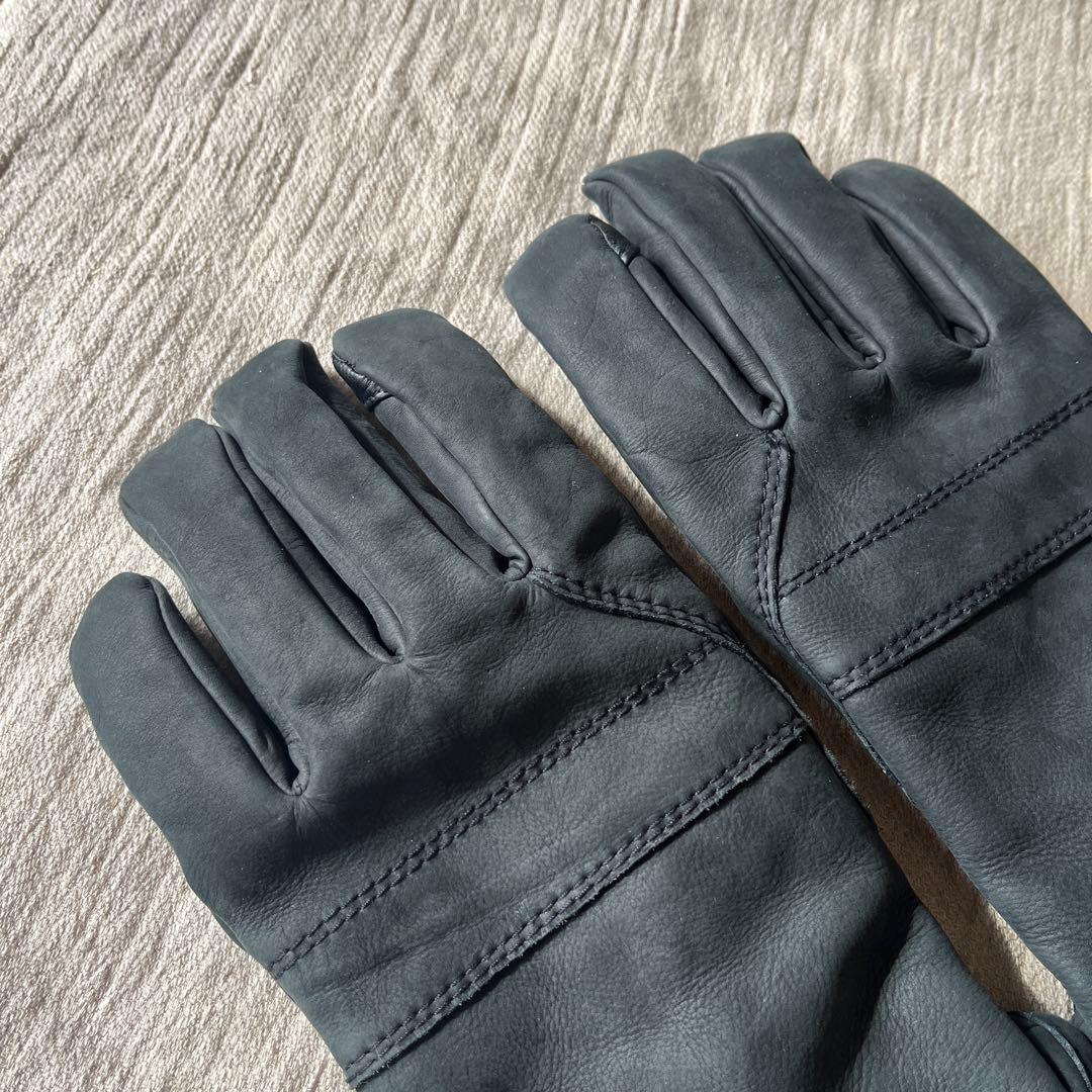 UGGレザー牛革黒手袋　グローブ　Lサイズ