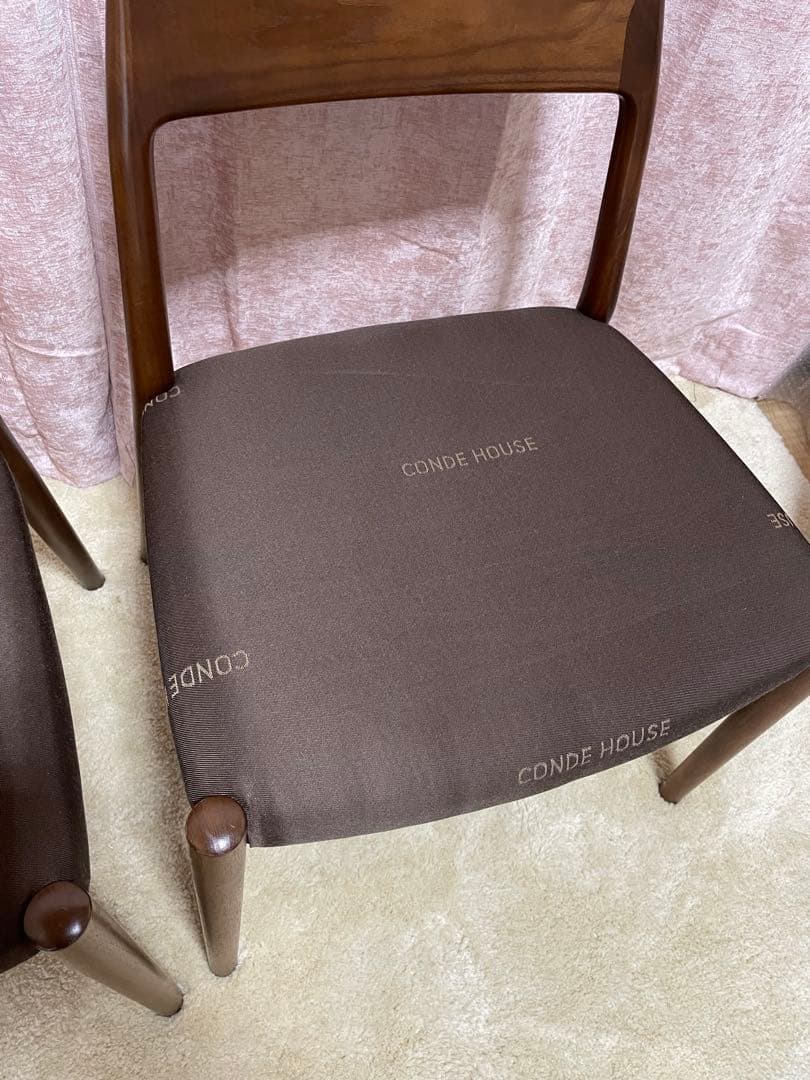 カンディハウス　CONDE HOUSE ダイニングチェア　天然木　日本製　2脚