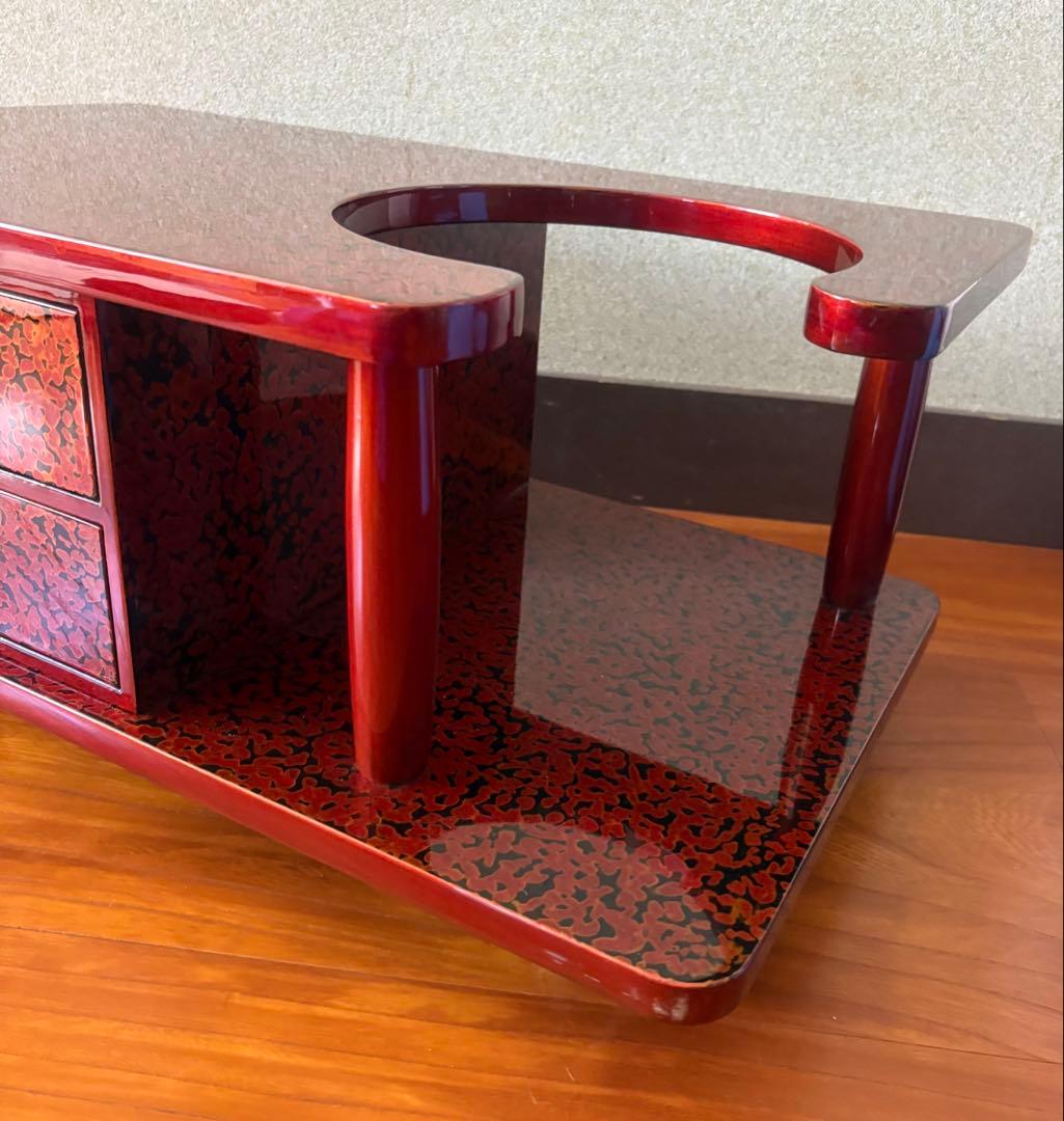 高級&希少！ 昭和レトロ お座敷ワゴン ポットカート 木製座卓 2引き出し付き