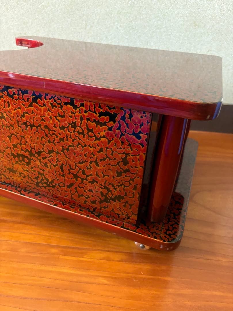 高級&希少！ 昭和レトロ お座敷ワゴン ポットカート 木製座卓 2引き出し付き