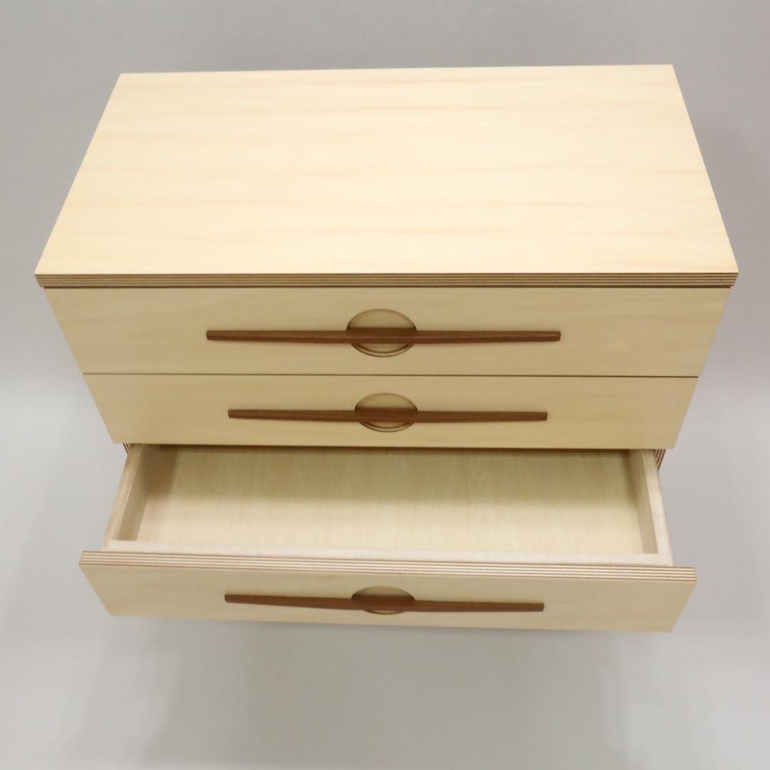 隠し収納付チェスト　ハンドメイド　02163