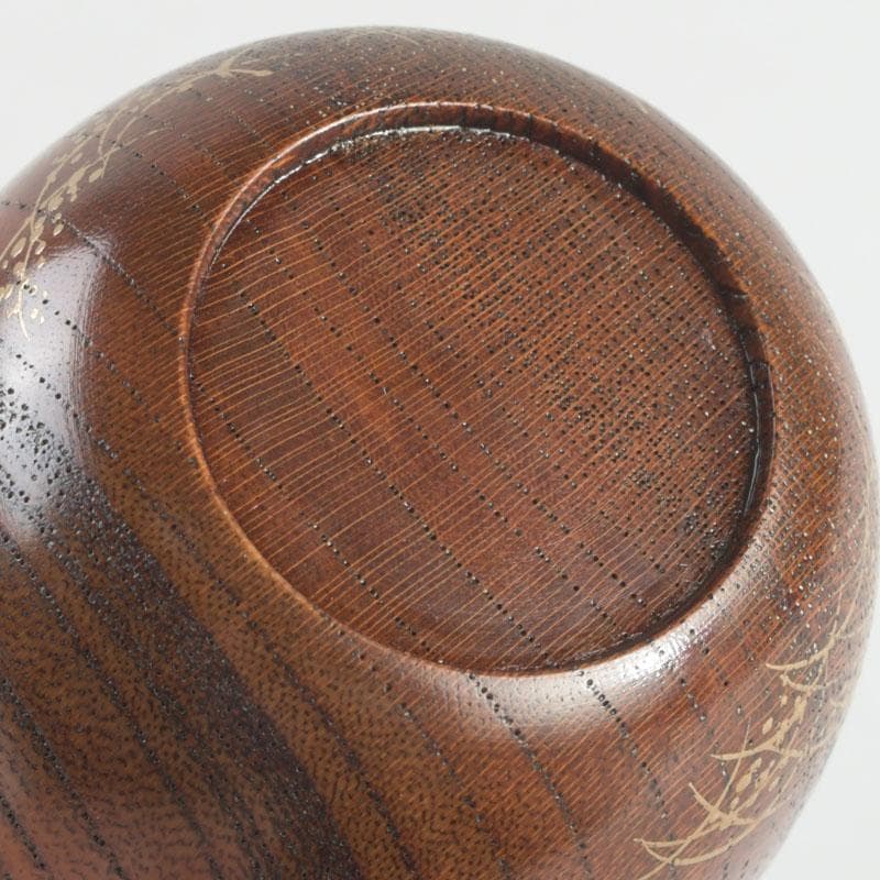 茶道具　中林星山作　稲穂に雀蒔絵　鳴子　長棗　共箱　V　9563