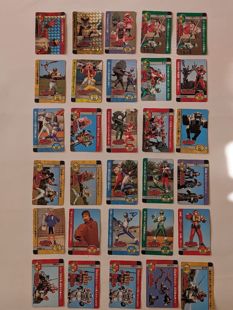 五星戦隊ダイレンジャー カードダス SEIKA NOTE アマダ 袋出し品