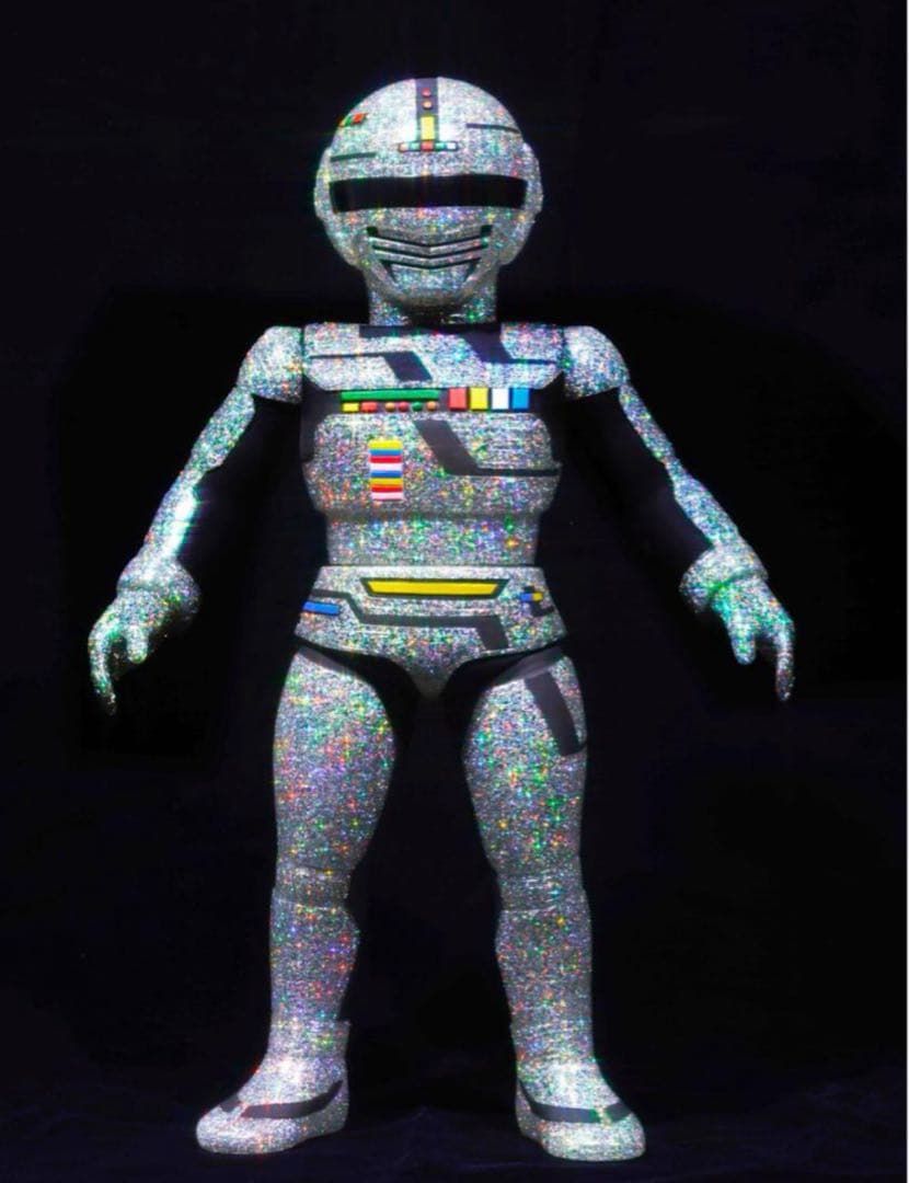 昭和レトロ　東映レトロソフビコレクション ギャバン（蒸着Ver.）透明ラメソフビ