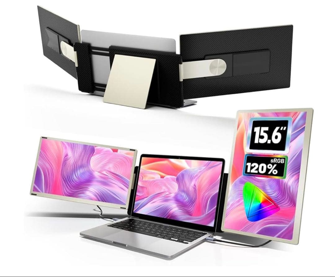 LGGST S6 トリプルモニター ポータブルモニター 15.6インチ　新古品