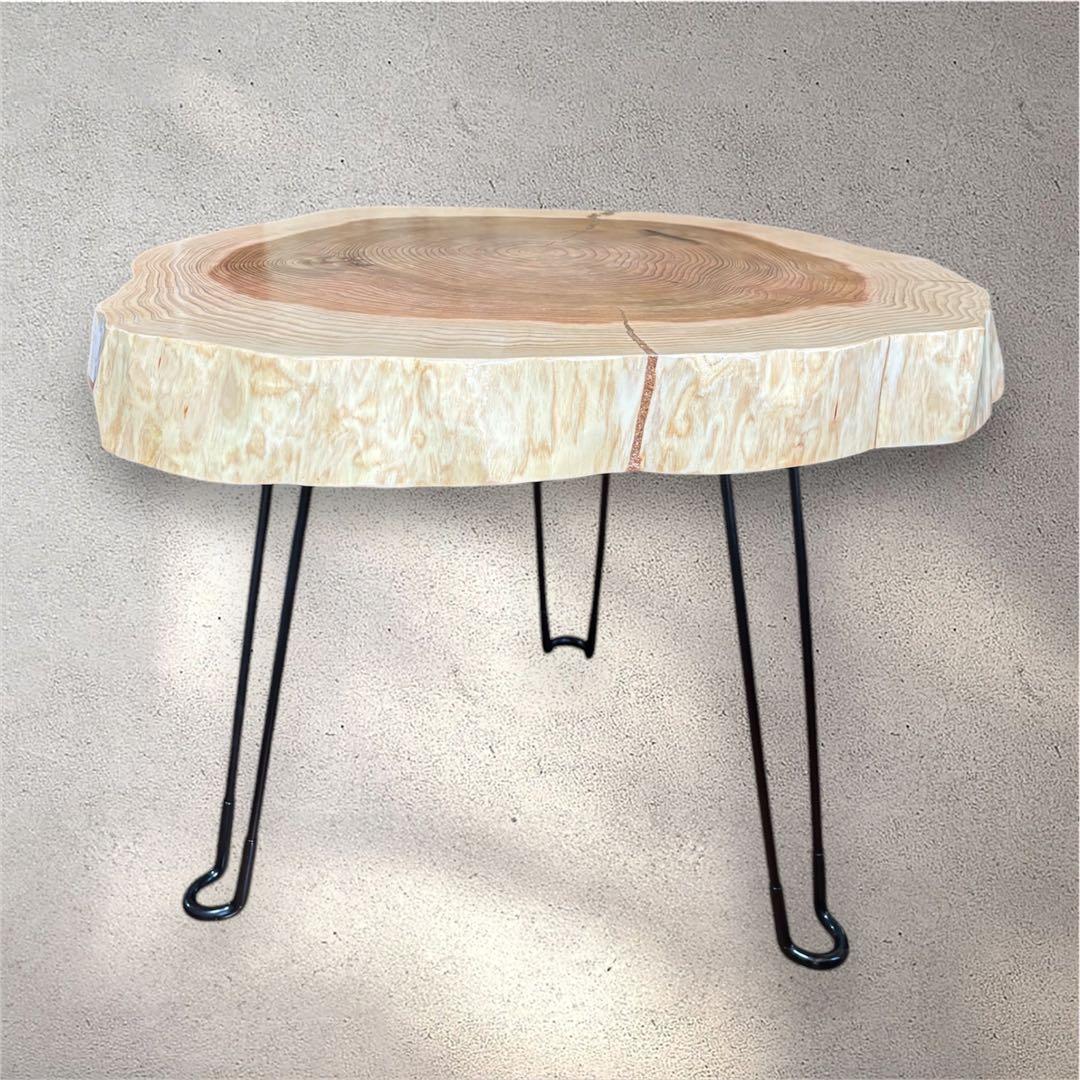 【専用】　一枚板サイドテーブル　輪切りテーブル