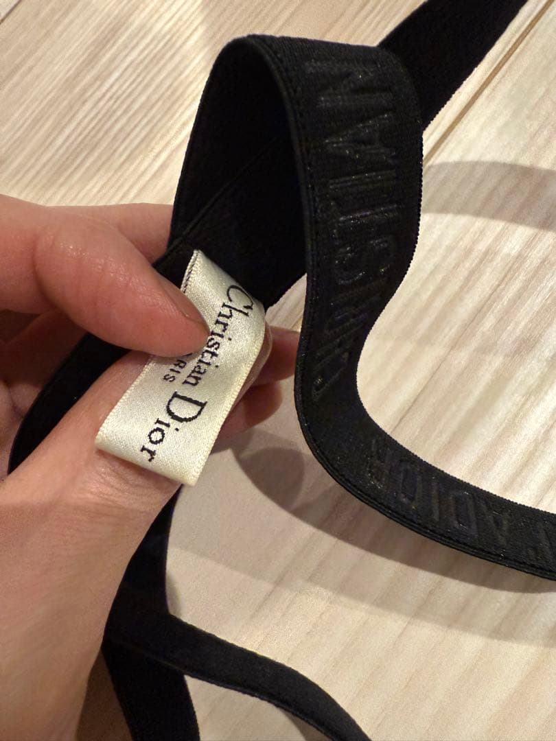 Dior ブラック ヘアバンド