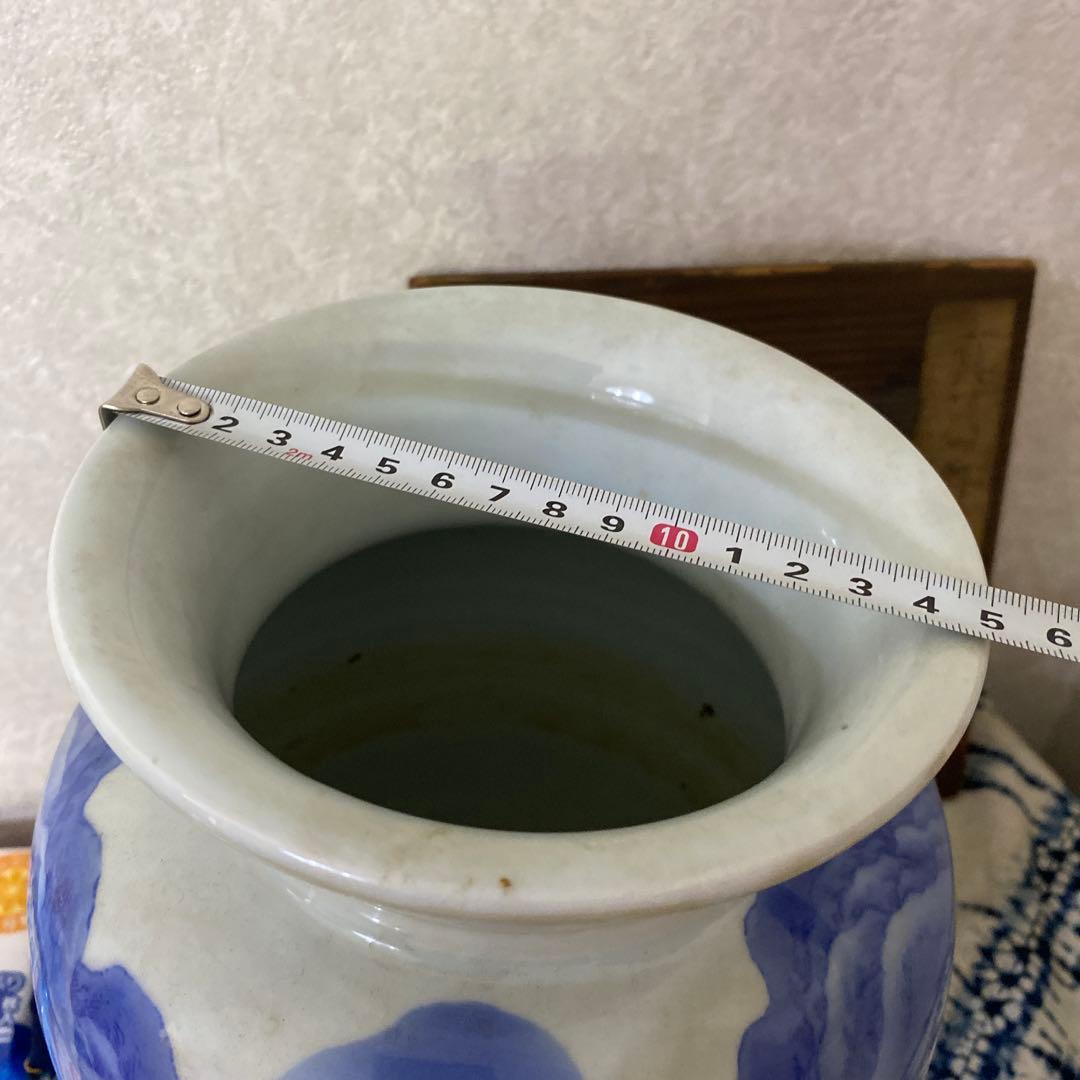 真葛香山　染付　花瓶