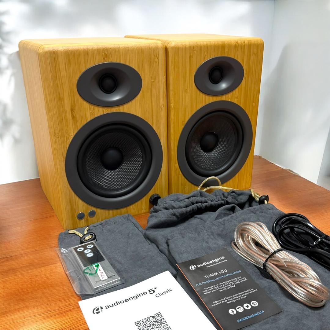 ☆未使用品 オーディオエンジン A5+ バンブー パワードスピーカー ペア