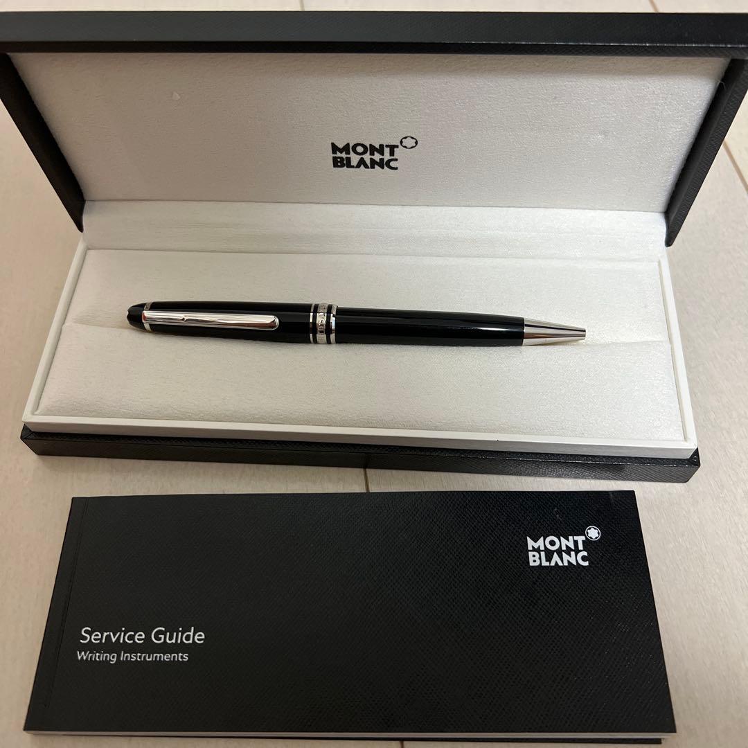 美品　MONT BLANC ブラックボールペン 本体　プラチナ　クラシック